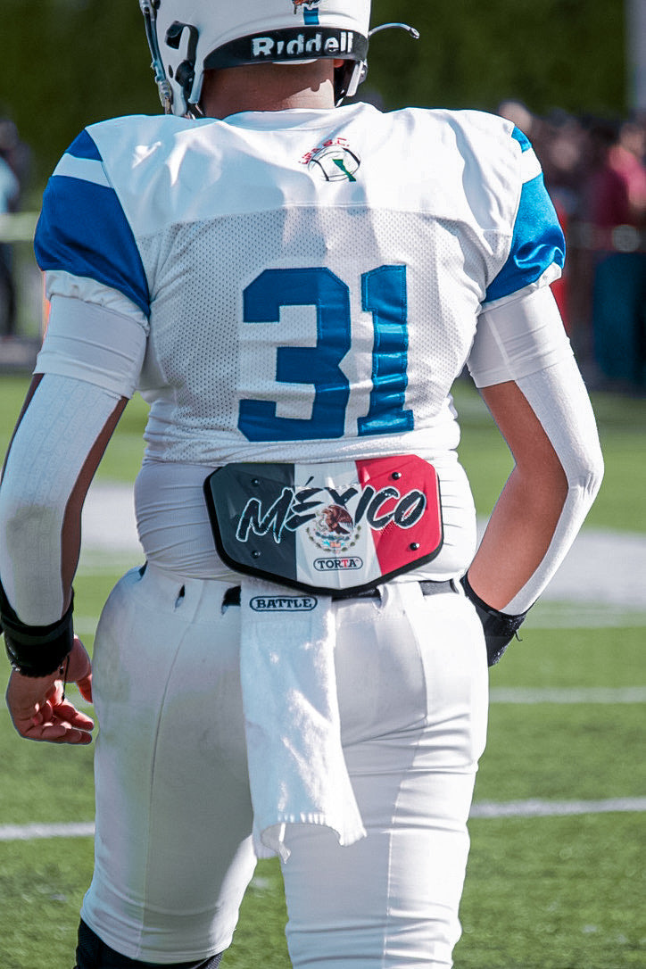 Mexico Flag Football Back Plate by Torta Power