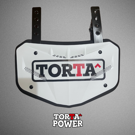 Torta Power Original Torta Logo White Adult Football Backplate