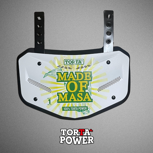 Torta Power Made of Masa Adult Football Backplate