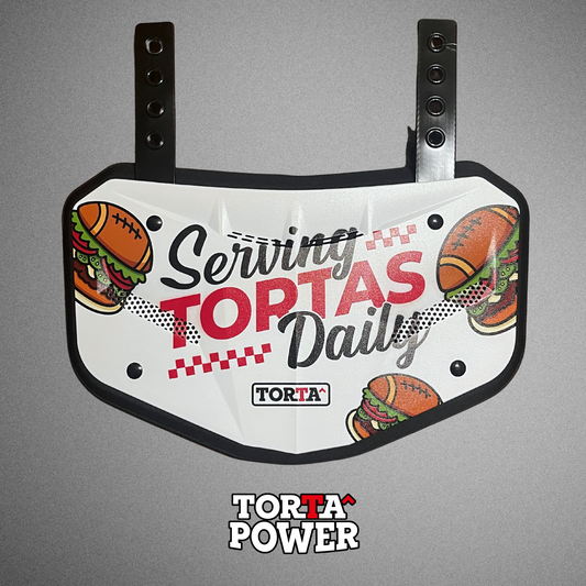 Torta Power Serving Tortas Daily Adult Football Backplate