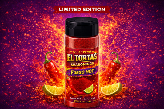 El tortas Fuego Hot Chili lime seasoning