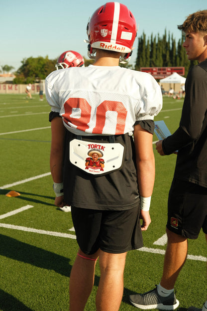 Torta Power Gordito Picante Hot Sauce Adult Football Backplate
