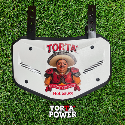 Torta Power Gordito Picante Hot Sauce Adult Football Backplate