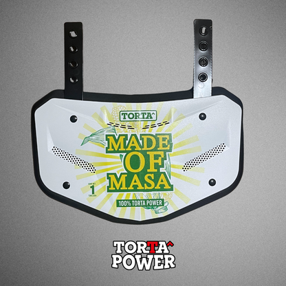 Torta Power Made of Masa Adult Football Backplate