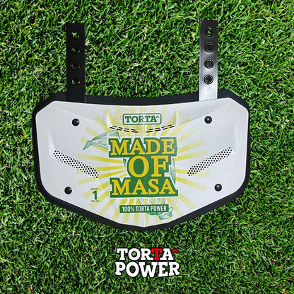 Torta Power Made of Masa Adult Football Backplate