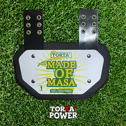 Torta Power Made of Masa Youth Football Backplate