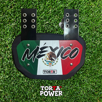 Torta Power Mexico Flag Youth Back Plate