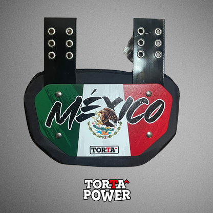 Torta Power Mexico Flag Youth Back Plate