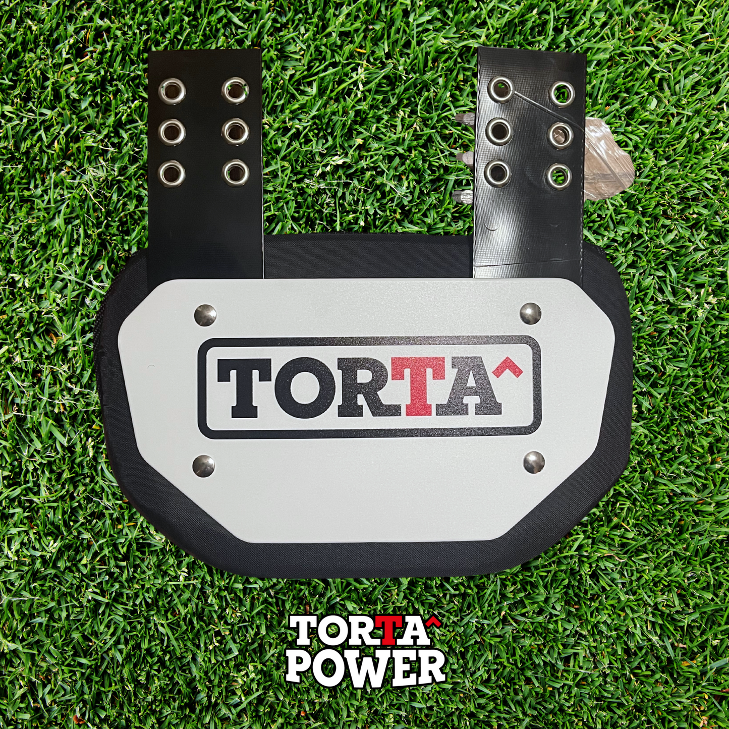 Torta Power Original Torta Logo White Youth Football Backplate