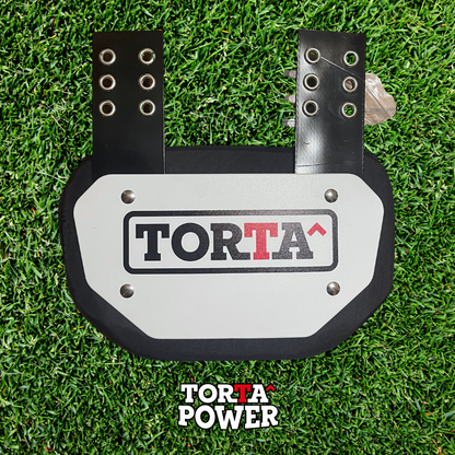 Torta Power Original Torta Logo White Youth Football Backplate