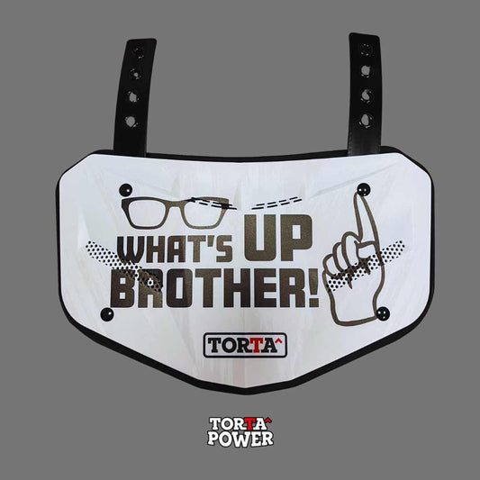 What's up brother Back Plate by Torta Power Mario Luna Football