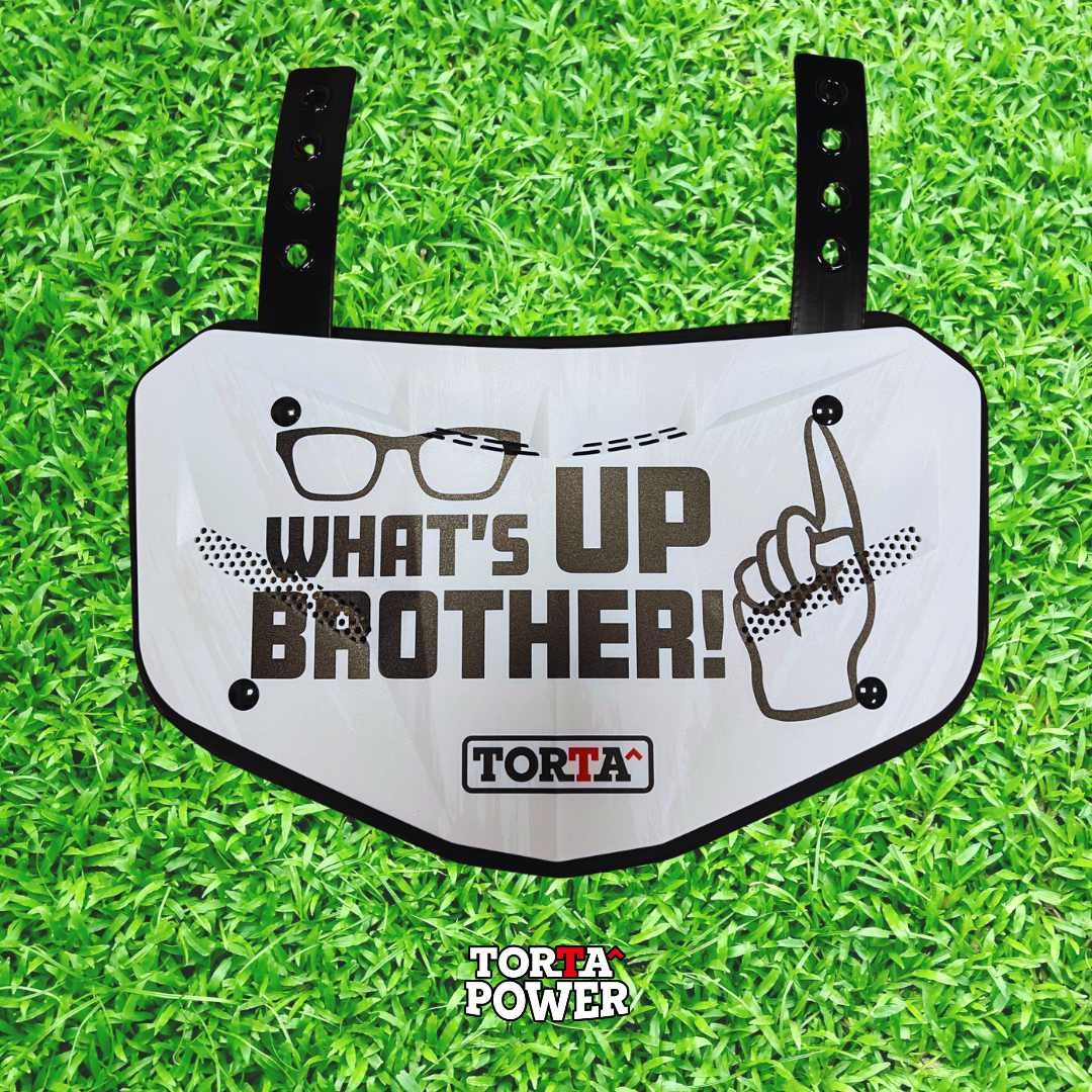 What's up brother Back Plate by Torta Power Mario Luna Football