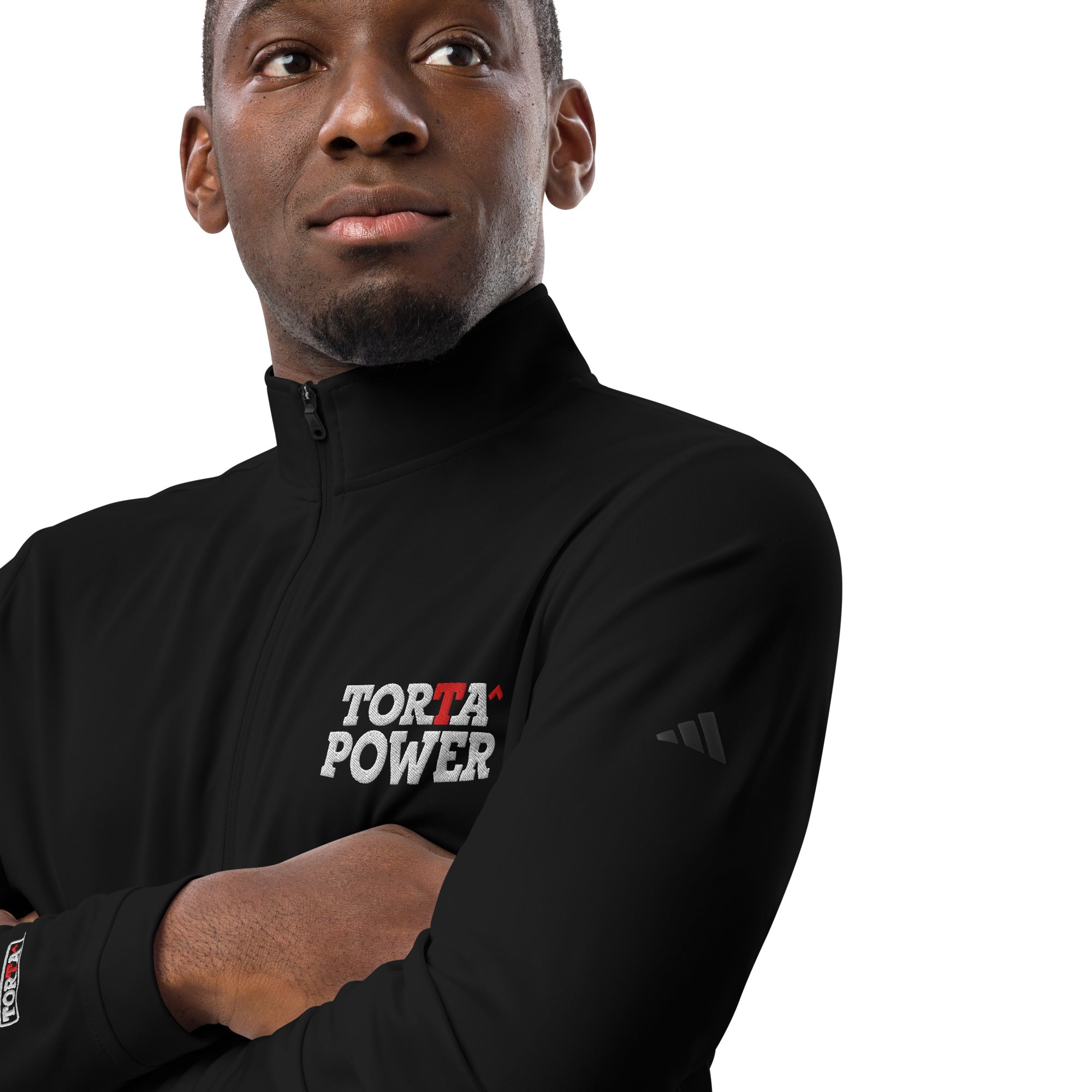 Torta Power Quarter-Zip Pullover (Black) | Football Gear – Torta